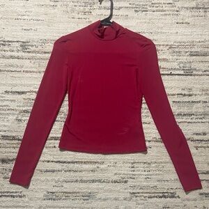 Commense Rich Red Long Sleeve Top
